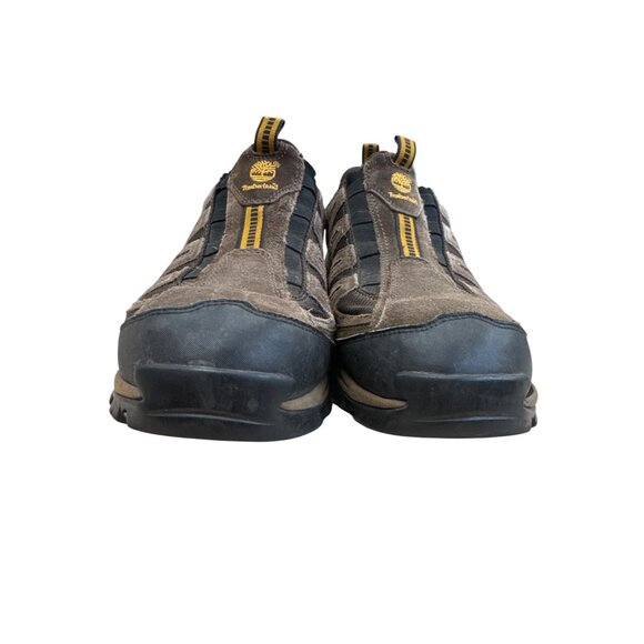 Timberland Mens Brown Leather Slip-On Sneakers Size 12M SKU 7715 - Picture 5 of 9